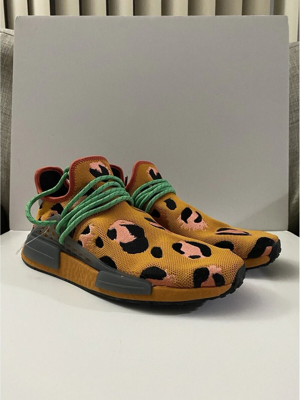 adidas Pharrell x NMD Human Race Animal Print Men’s Size 9.5 Casual Shoes GZ4439